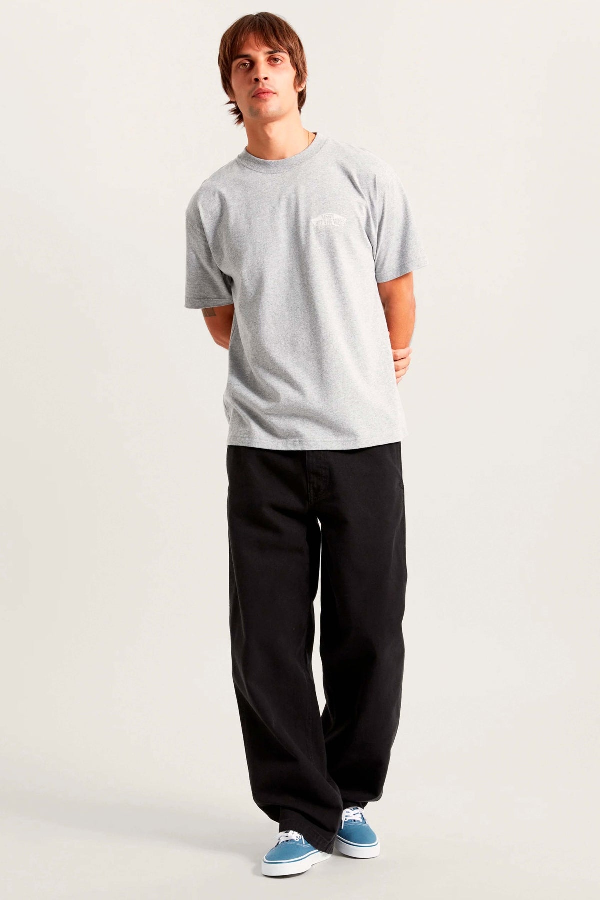 VANS CAMISETA DOUBLE en color GRIS (1)