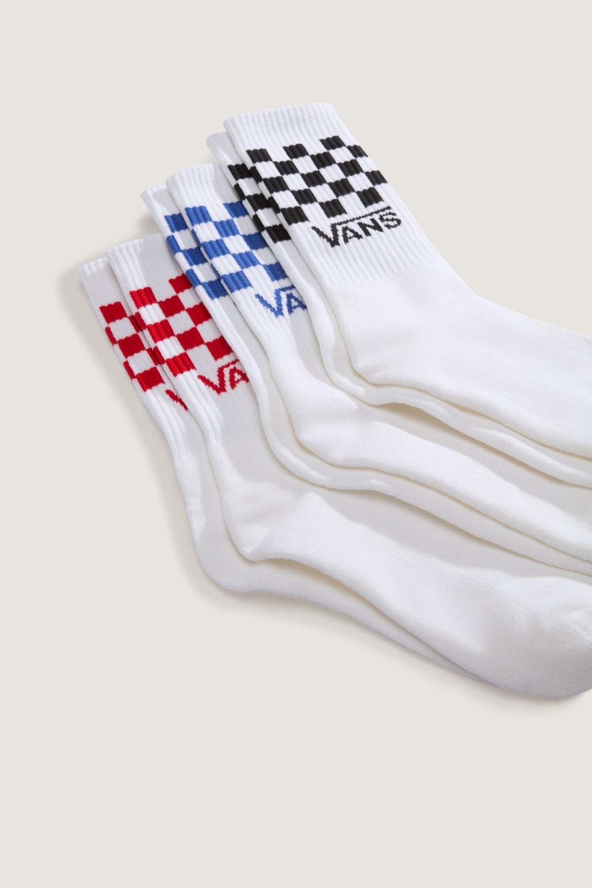 VANS VN000QBUWHT1 CLASSIC CHECK CREW en color BLANCO (3)