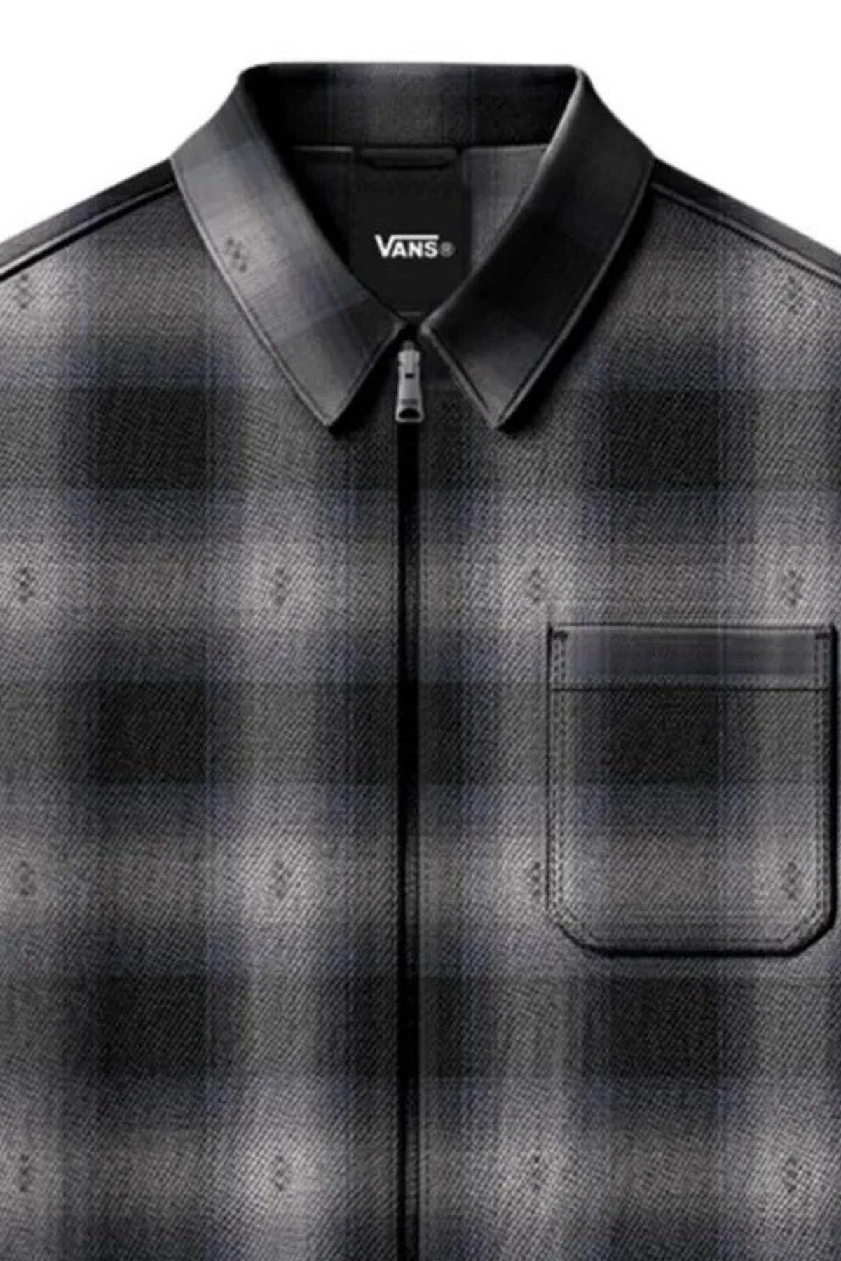 VANS VN000U57BLK1 LARKSPUR ZIP PLAID en color NEGRO (2)