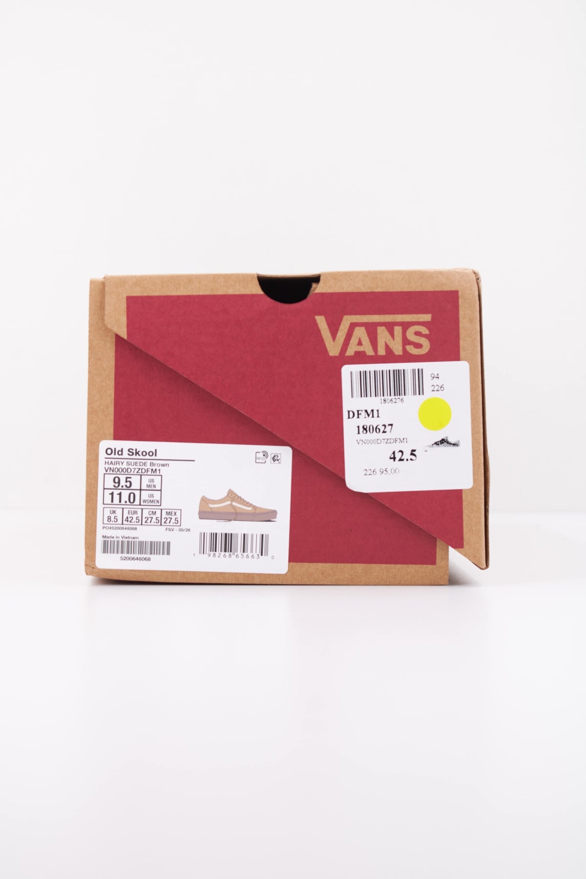 VANS VN000D7ZDFM1 OLD SKOOL en color AMARILLO (6)
