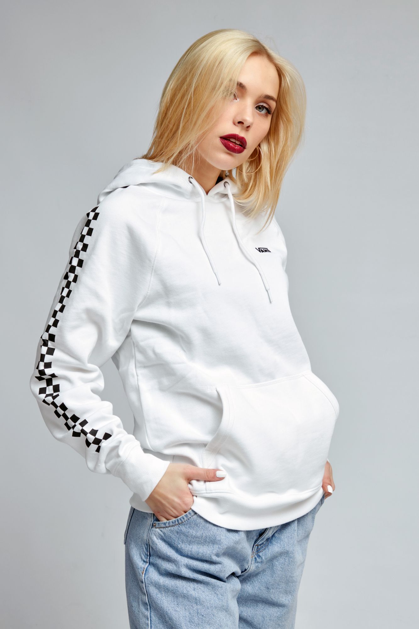 VANS VERSA HOODIE en color BLANCO (1)