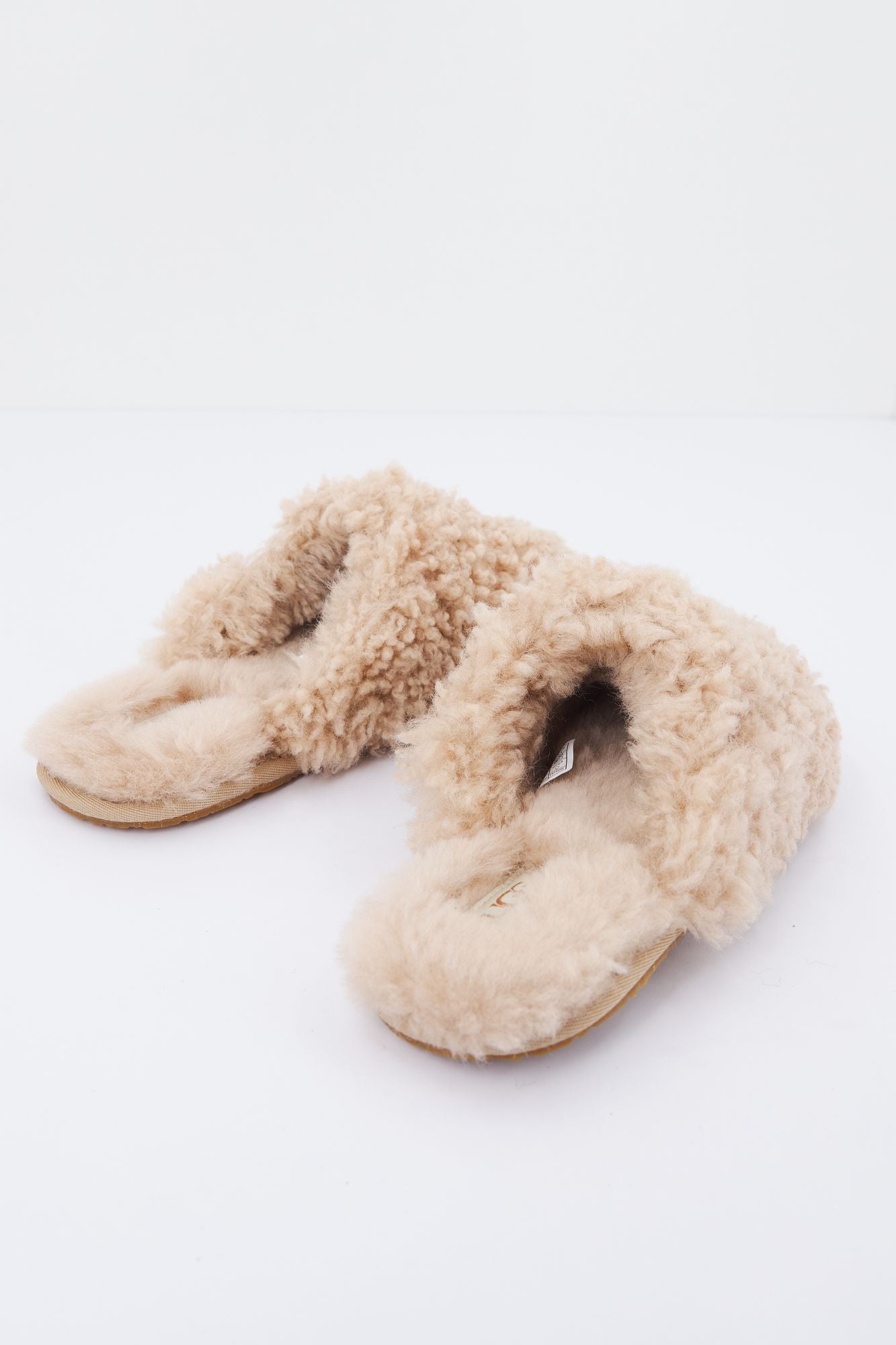 UGG W MAXI CURLY SLIDE en color MARRON (3)