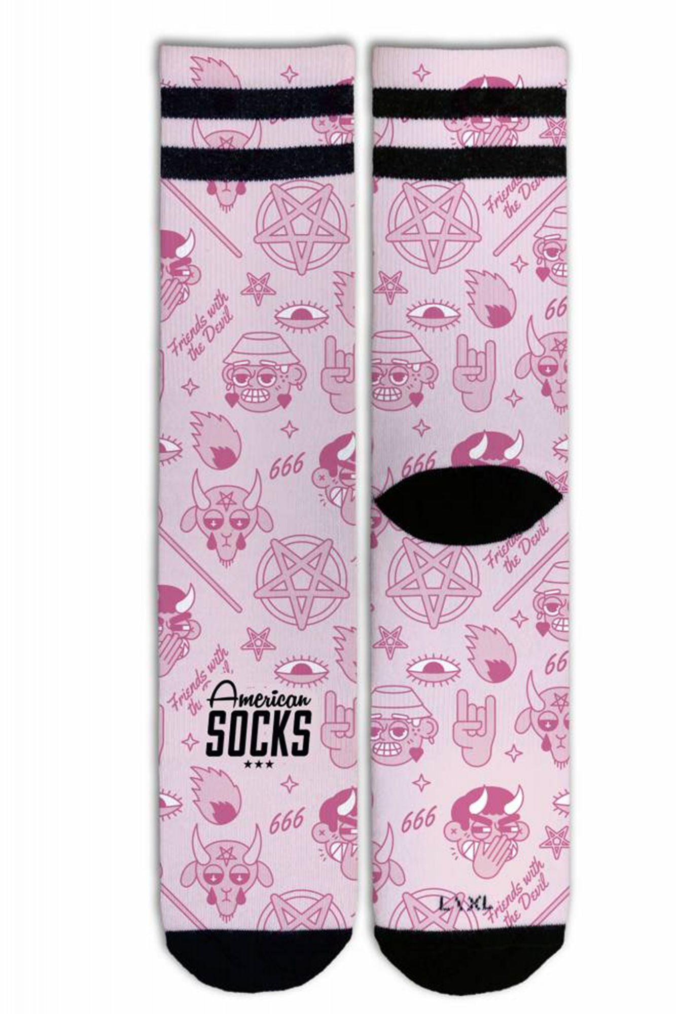 AMERICAN SOCKS FRIENDS WITH THE DEVIL en color MULTICOLOR (2)