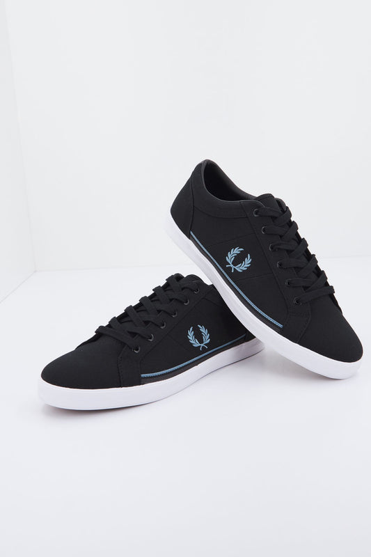 FRED PERRY BASELINE TWILL en color NEGRO (2)