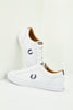 FRED PERRY BASELINE LEATHER en color BLANCO (1)