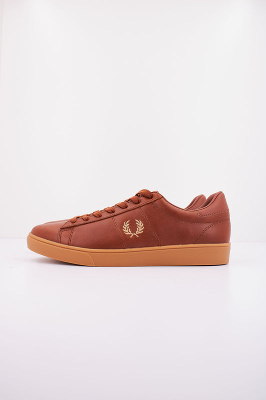 FRED PERRY SPENCER LEATHER en color MARRON (1)