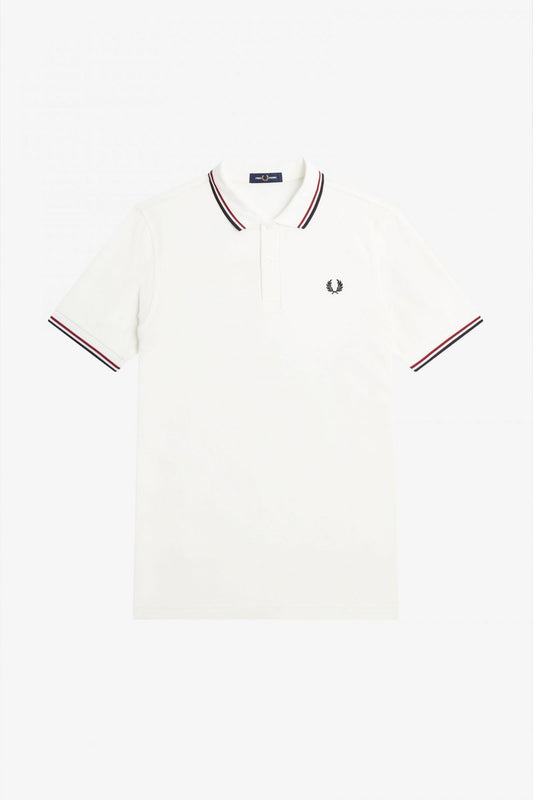 FRED PERRY TWIN TIPPED en color BLANCO (2)