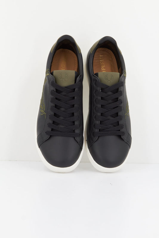 FRED PERRY LEATHER/BRANDED en color NEGRO (2)