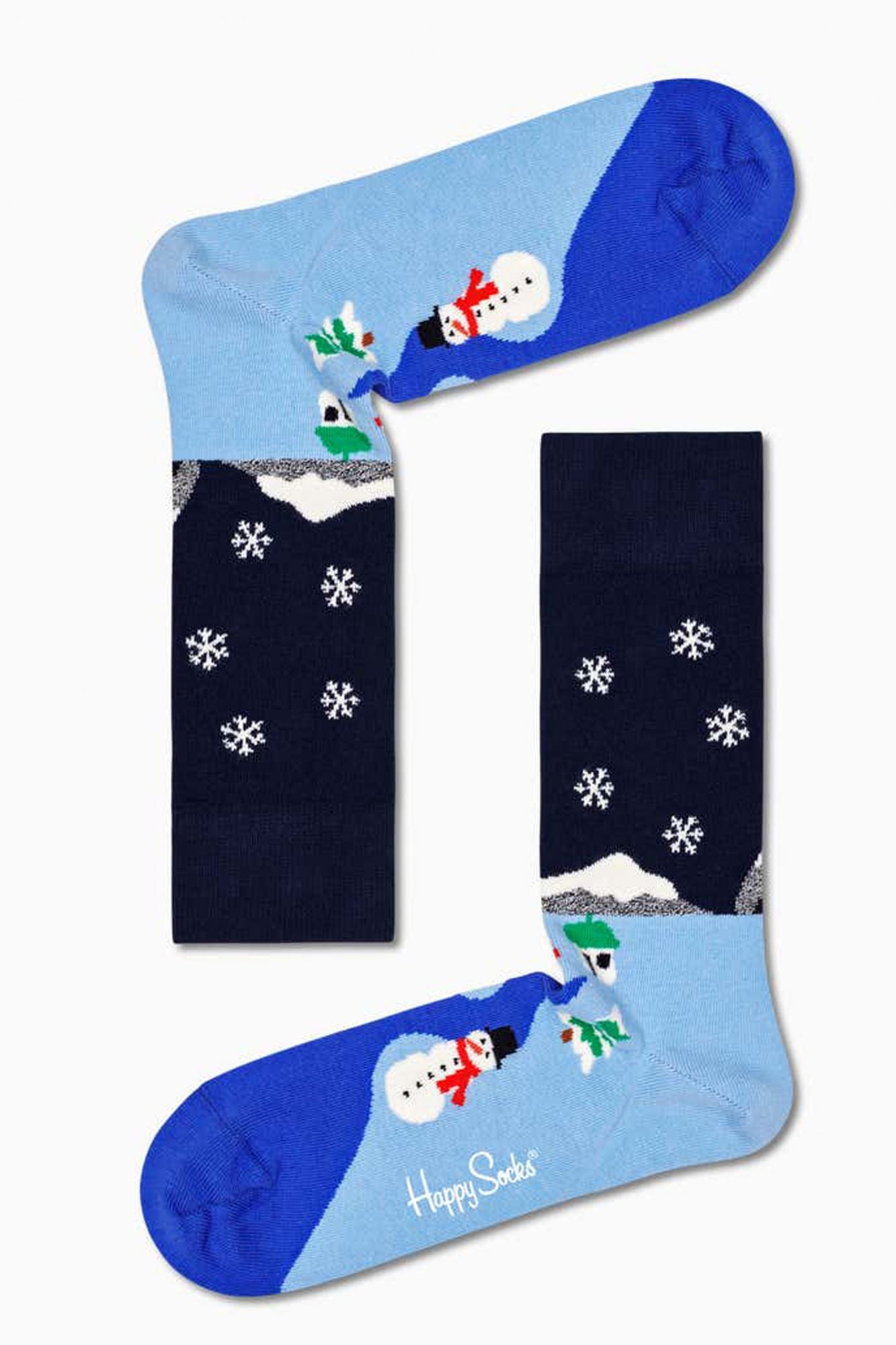 HAPPY SOCKS LITTLE HOUSE ON THE SNOW en color AZUL (1)