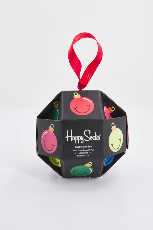 HAPPY SOCKS PACK BAUBLE GIFT BOX en color NEGRO (1)