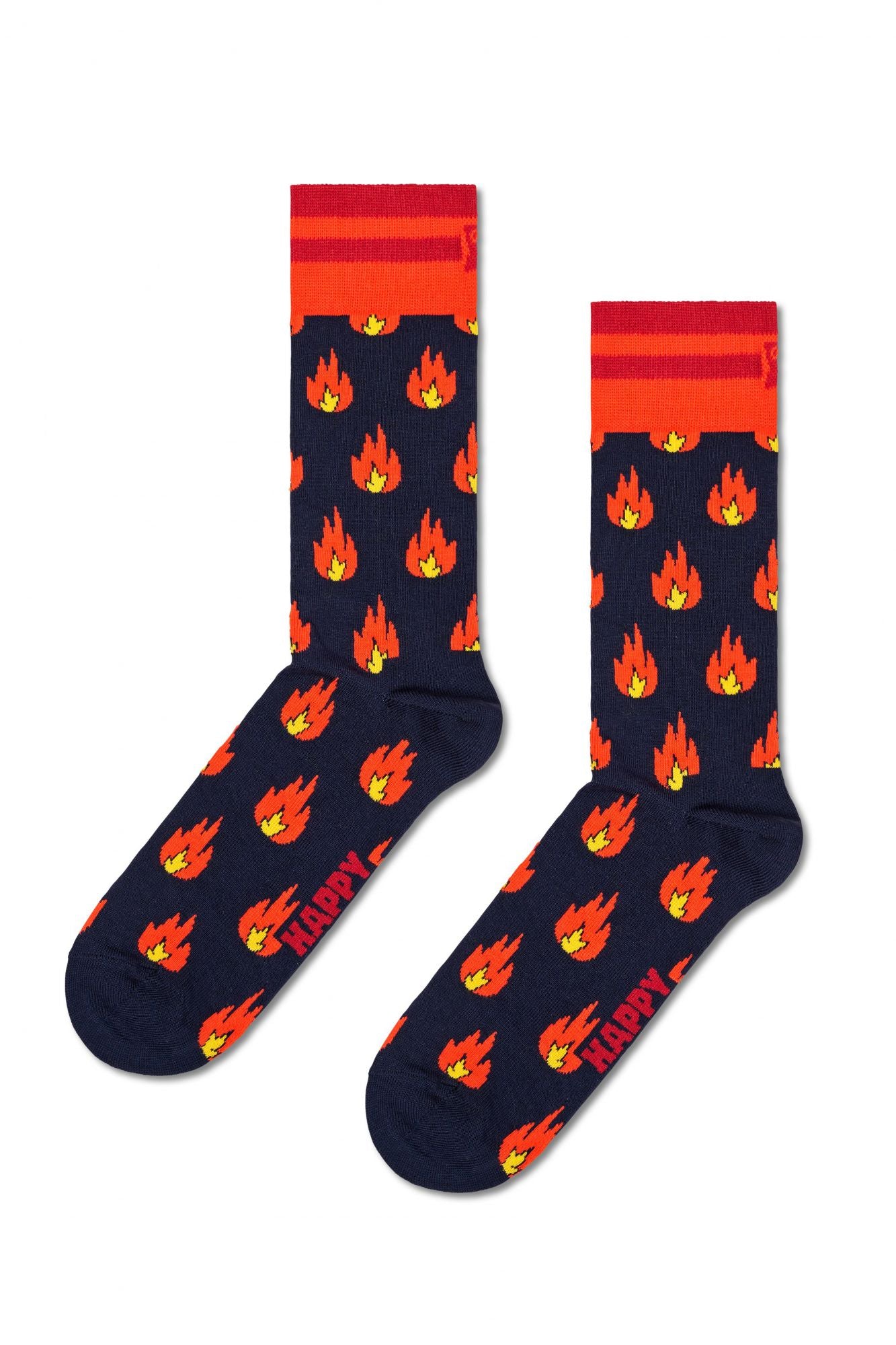 HAPPY SOCKS FLAMES SOCK en color ROJO (1)