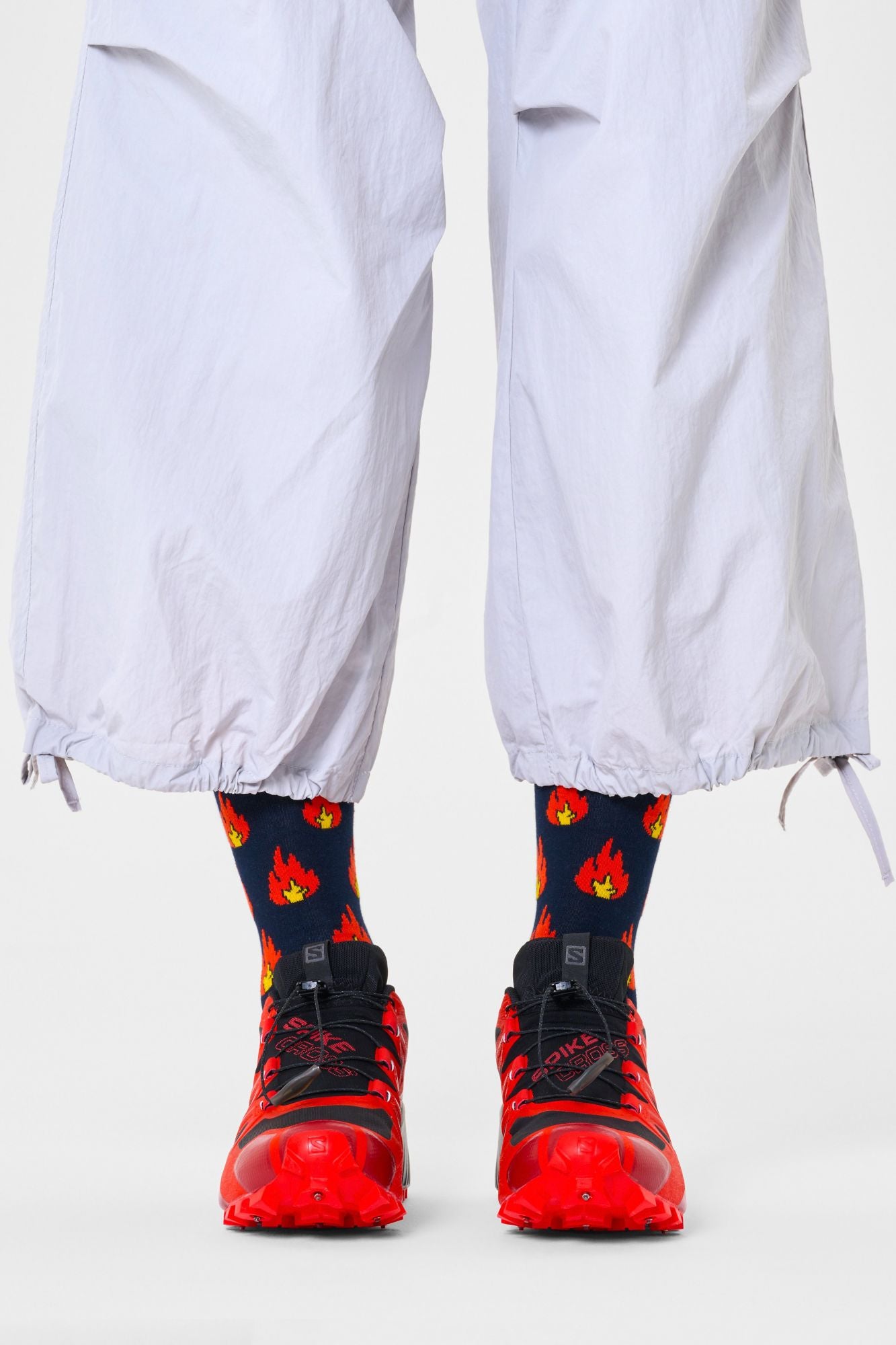 HAPPY SOCKS FLAMES SOCK en color ROJO (3)