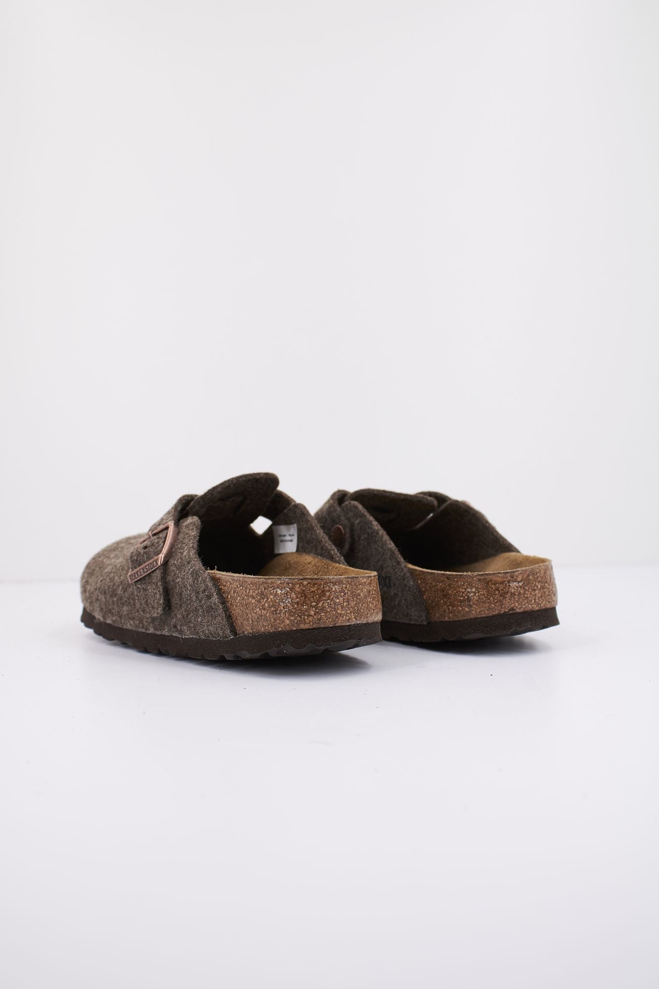 BIRKENSTOCK BOSTON WOOL FELT en color MARRON (3)