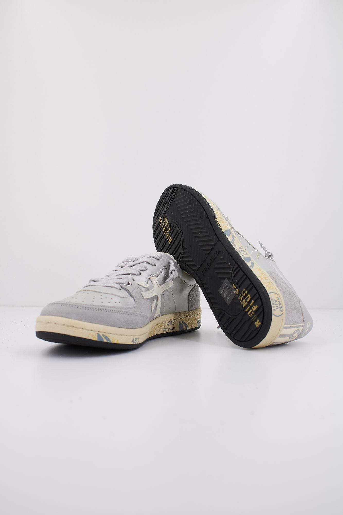 PREMIATA BSKT CLAYD 6782  en color PLATA (4)