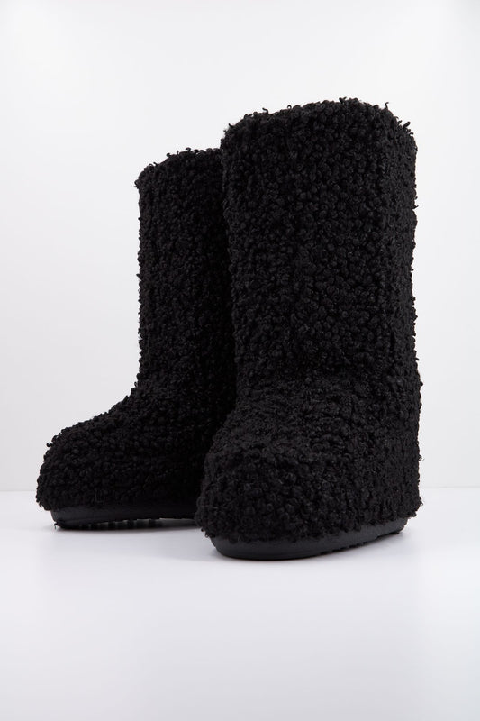 MOON BOOT MB ICON FAUX CURLY en color NEGRO (2)