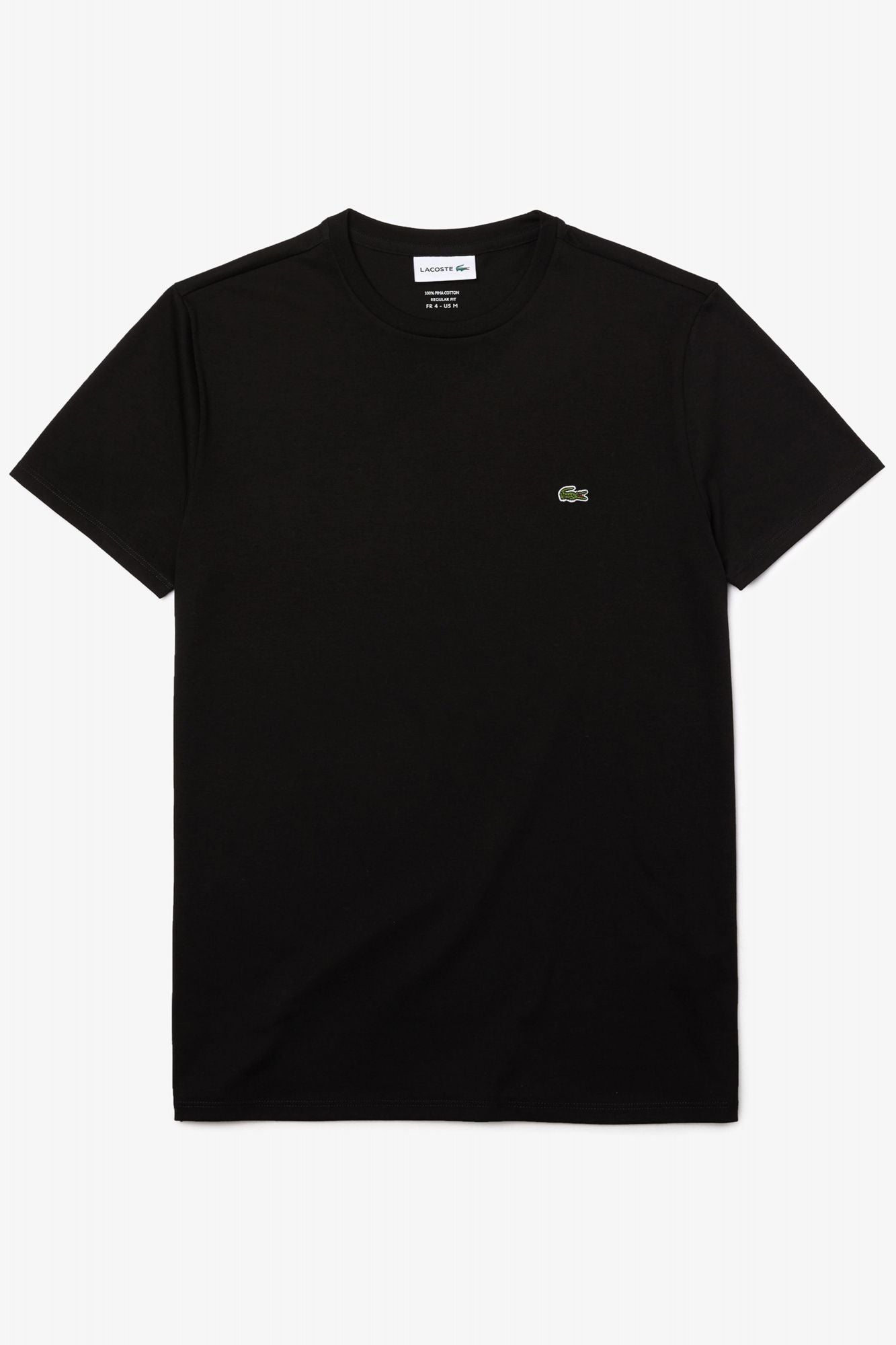 LACOSTE SPORTSWEAR TEE-SHIRT REGULAR FIT en color NEGRO (2)