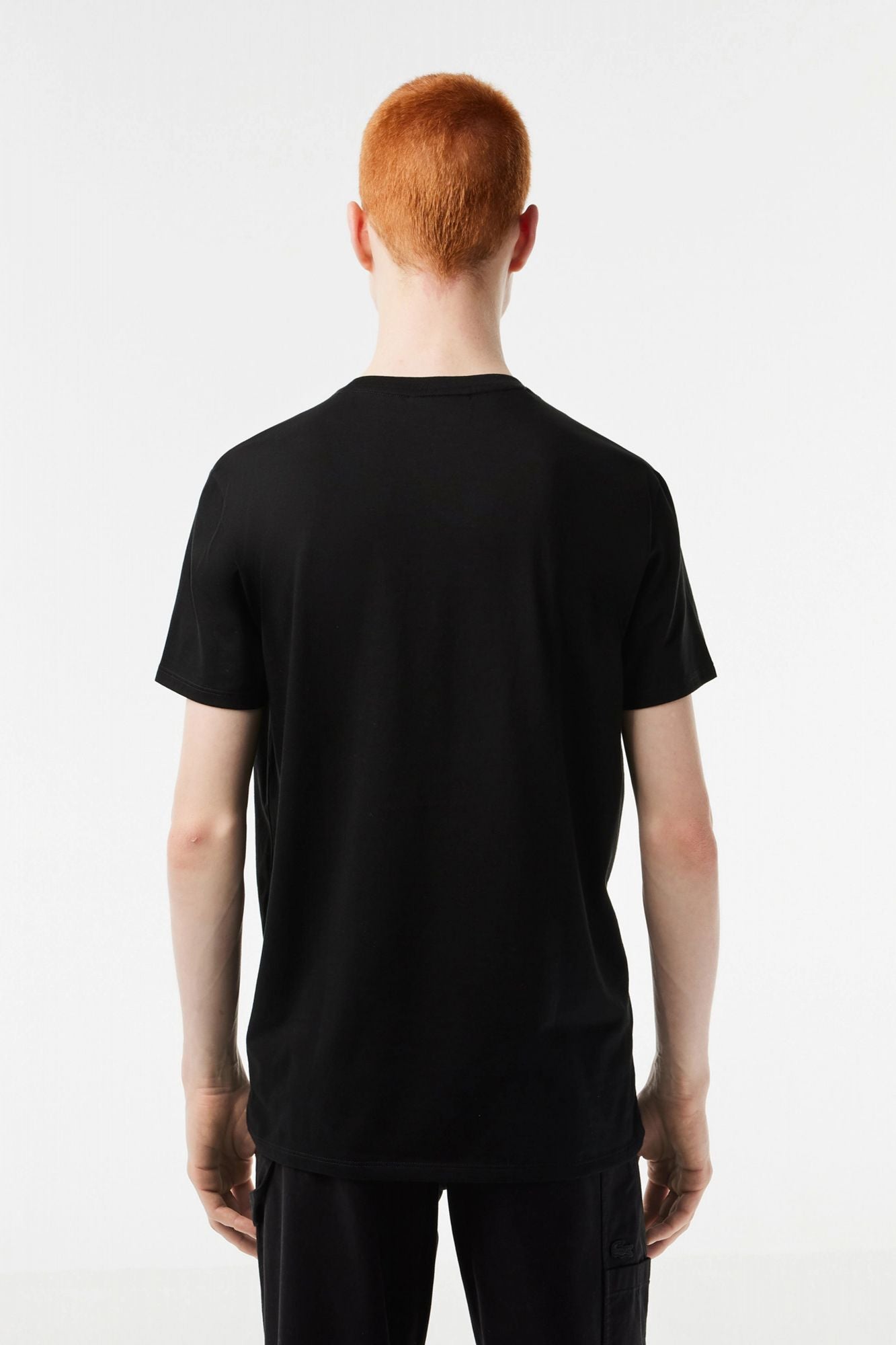 LACOSTE SPORTSWEAR TEE-SHIRT REGULAR FIT en color NEGRO (3)