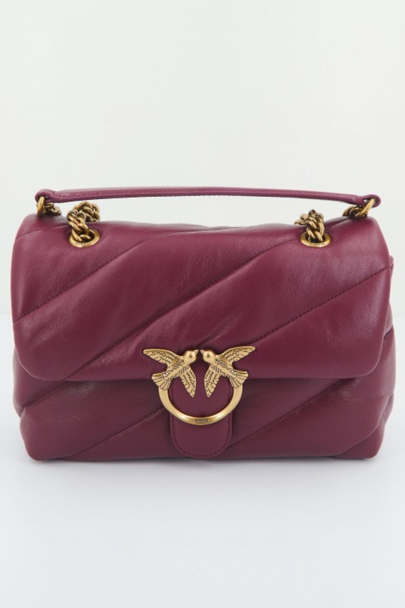 PINKO LOVE PUFF CLASSIC CL SH en color BURDEOS (1)