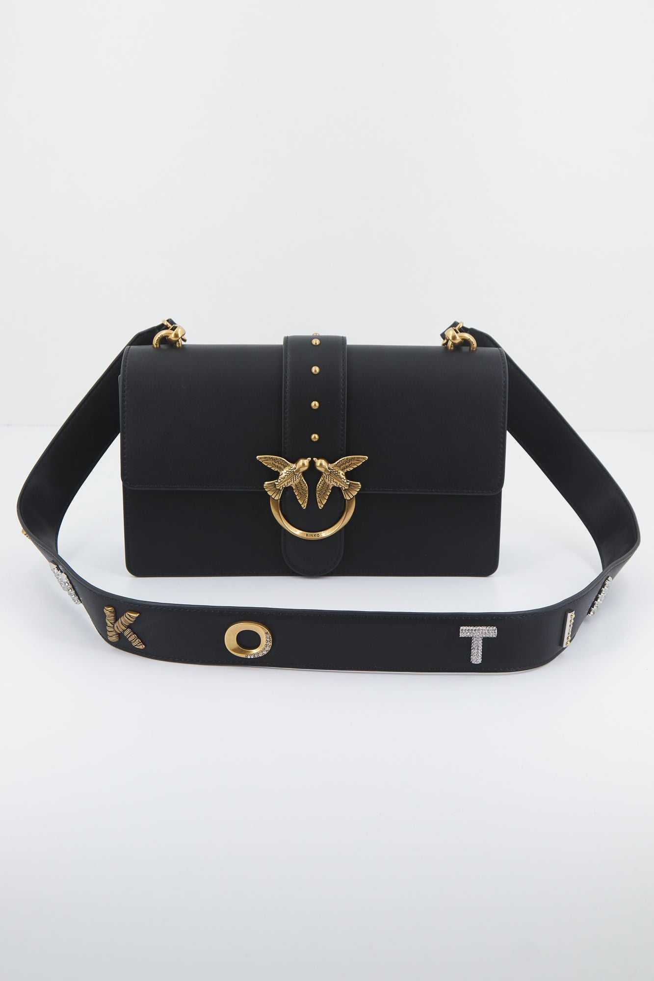 PINKO LOVE ONE CLASSIC FL VIT en color NEGRO (1)