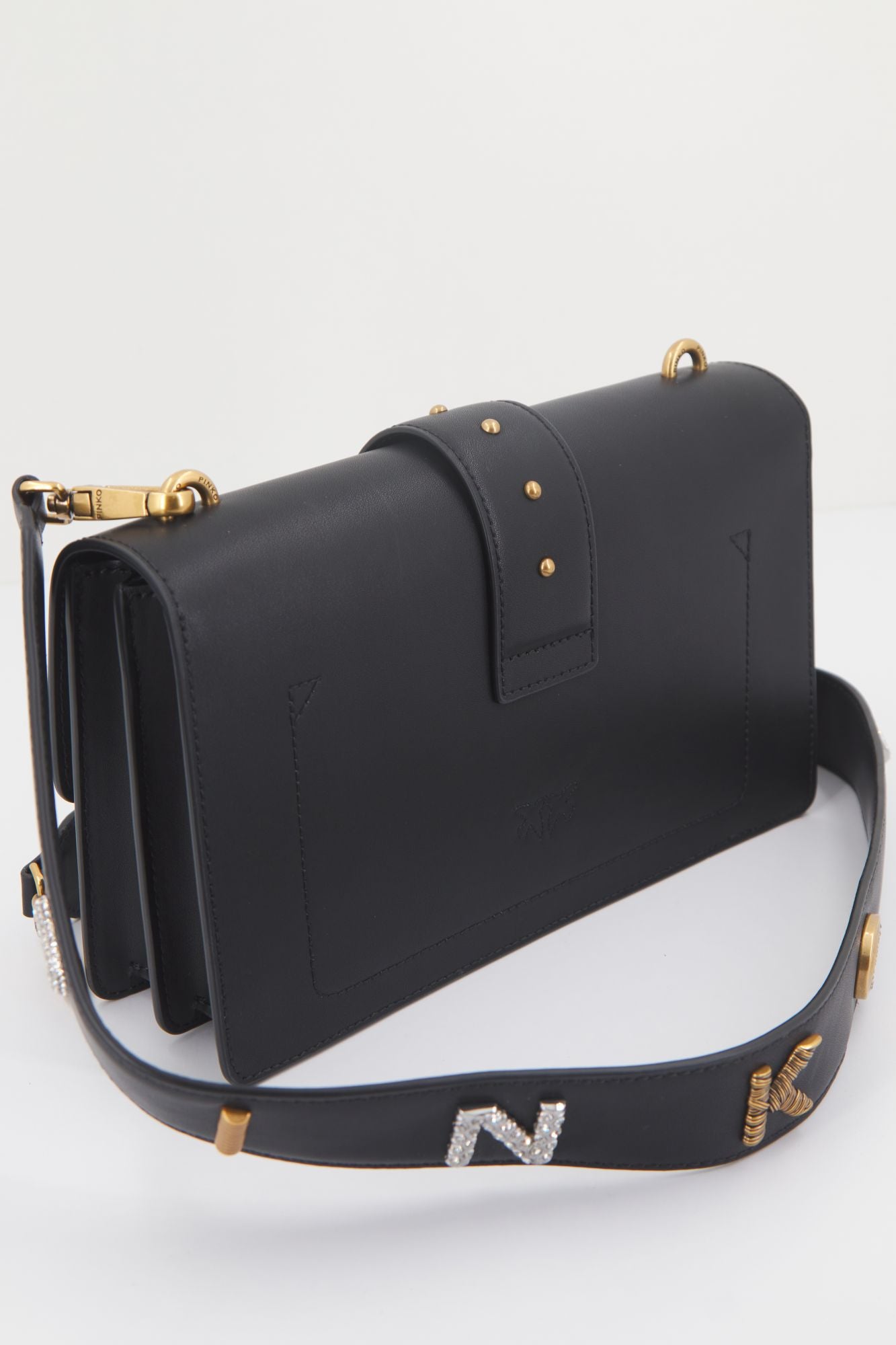 PINKO LOVE ONE CLASSIC FL VIT en color NEGRO (2)