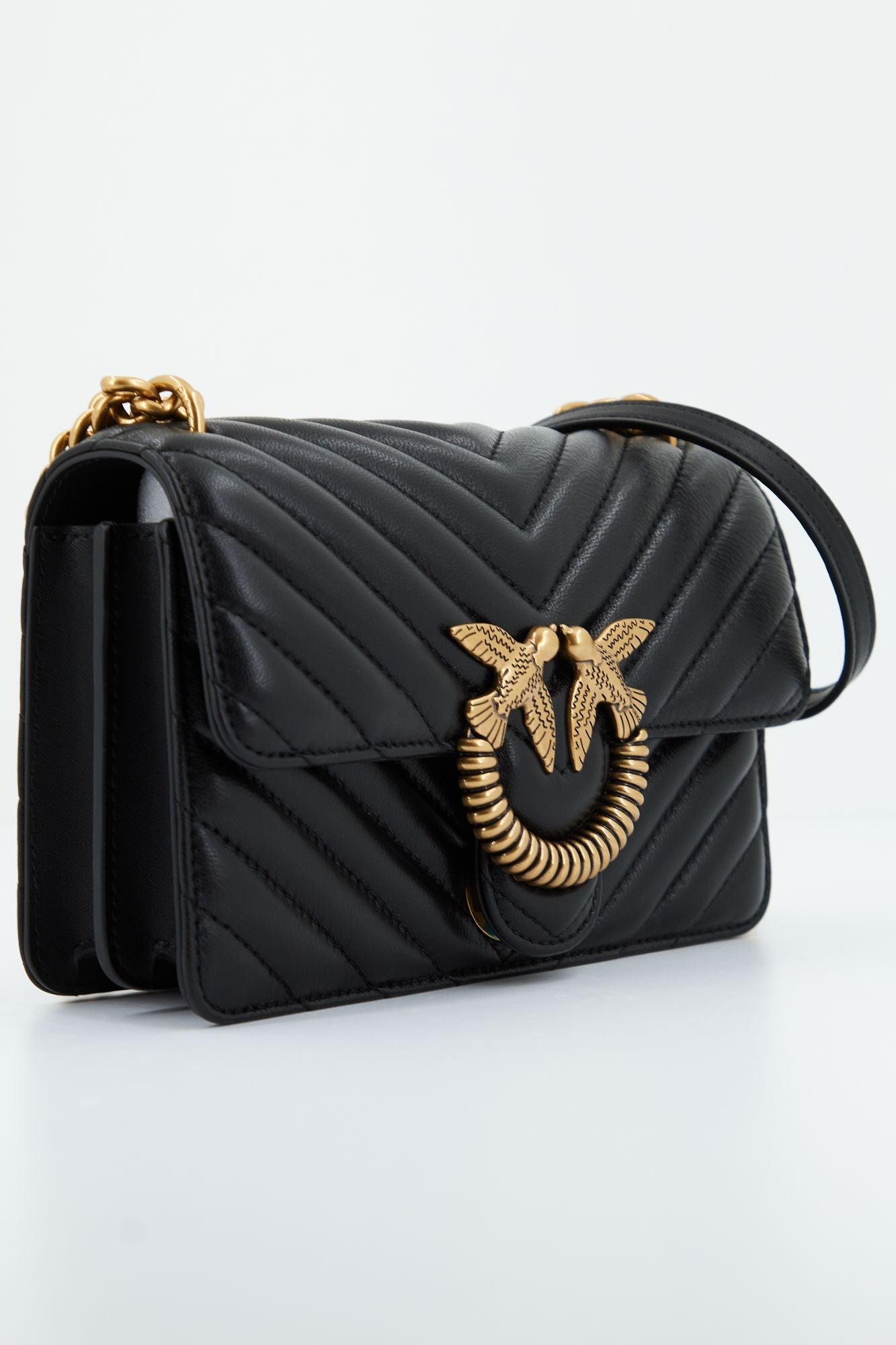 PINKO LOVE ONE MINI DC V-QUIL en color NEGRO (2)