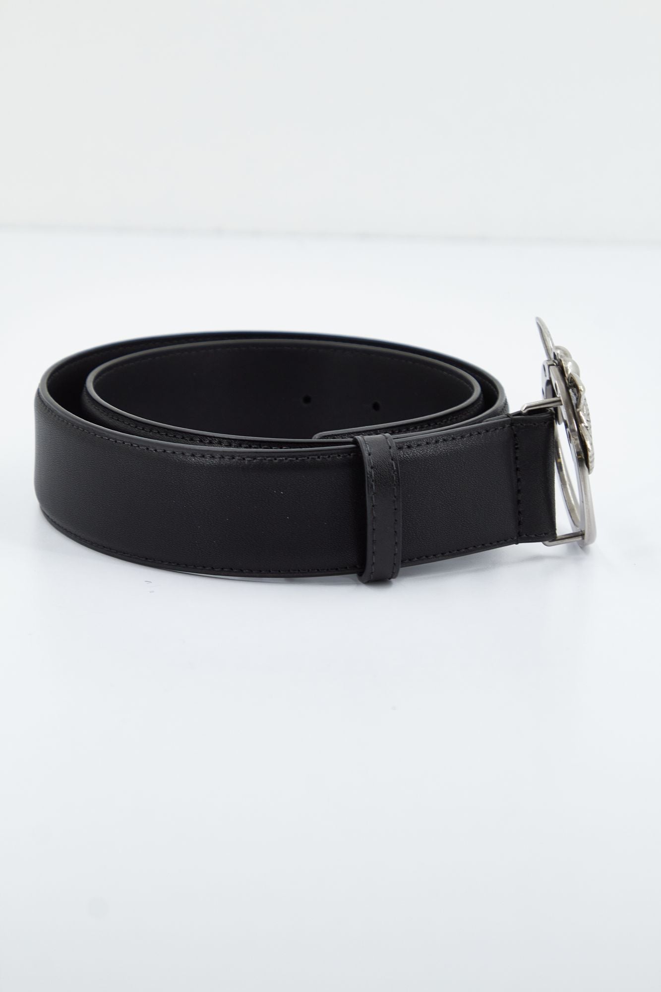 PINKO LOVE BERRY H4 BELT VITE en color NEGRO (2)