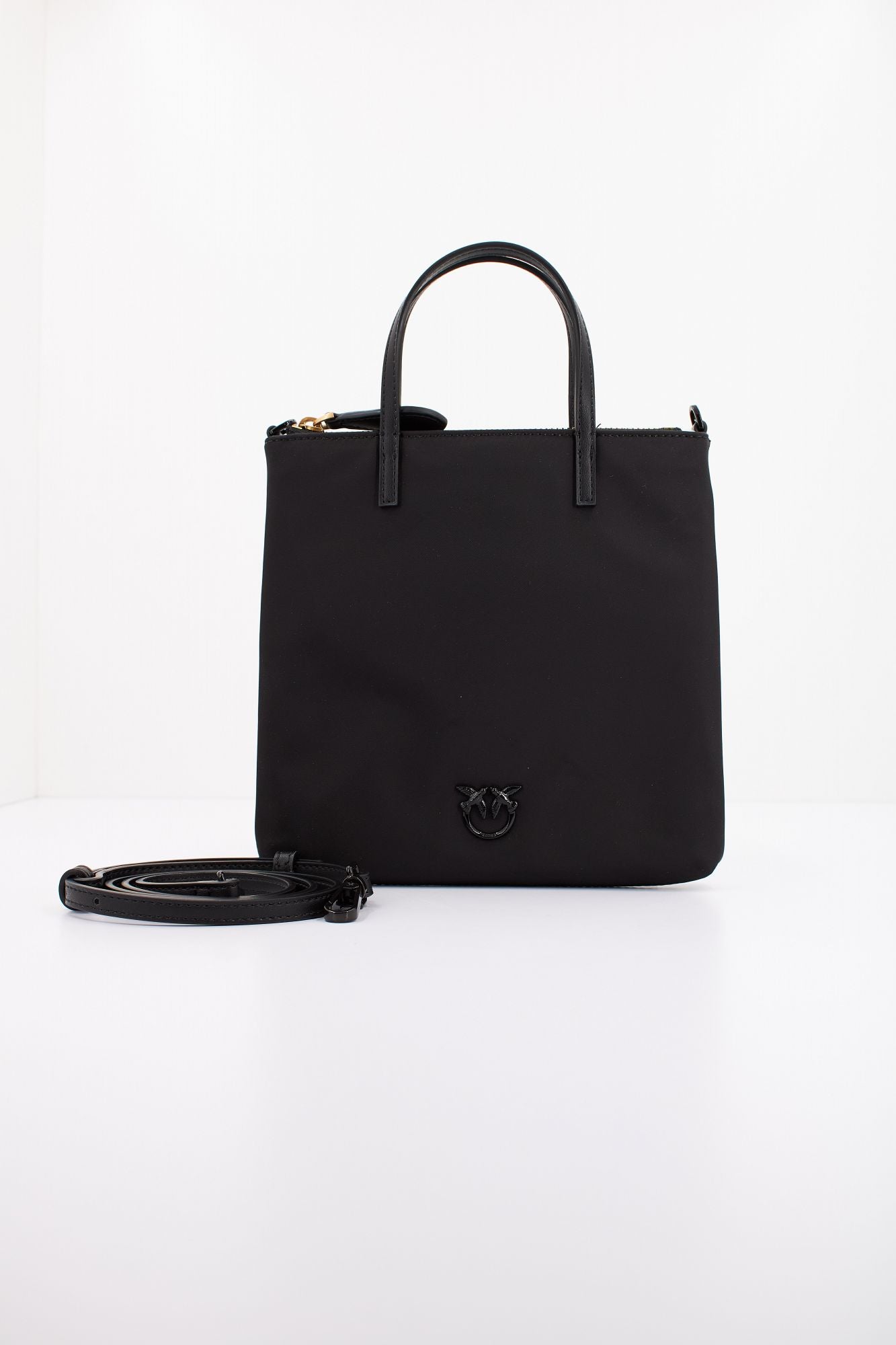 PINKO MINI SHOPPER RECYCLED N en color NEGRO (1)