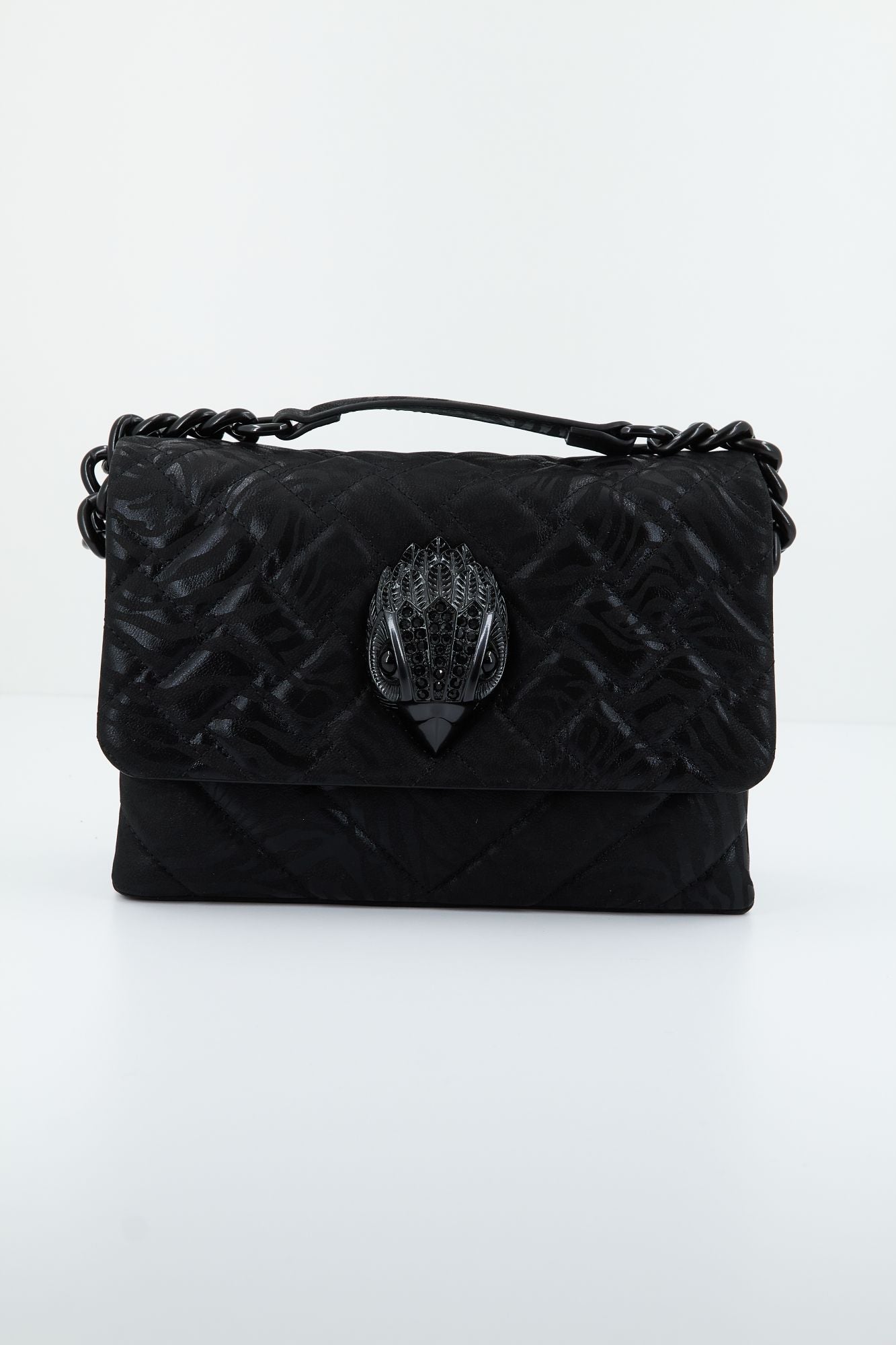KURT GEIGER LONDON LEATHER KENSINGTON BAG en color NEGRO (1)