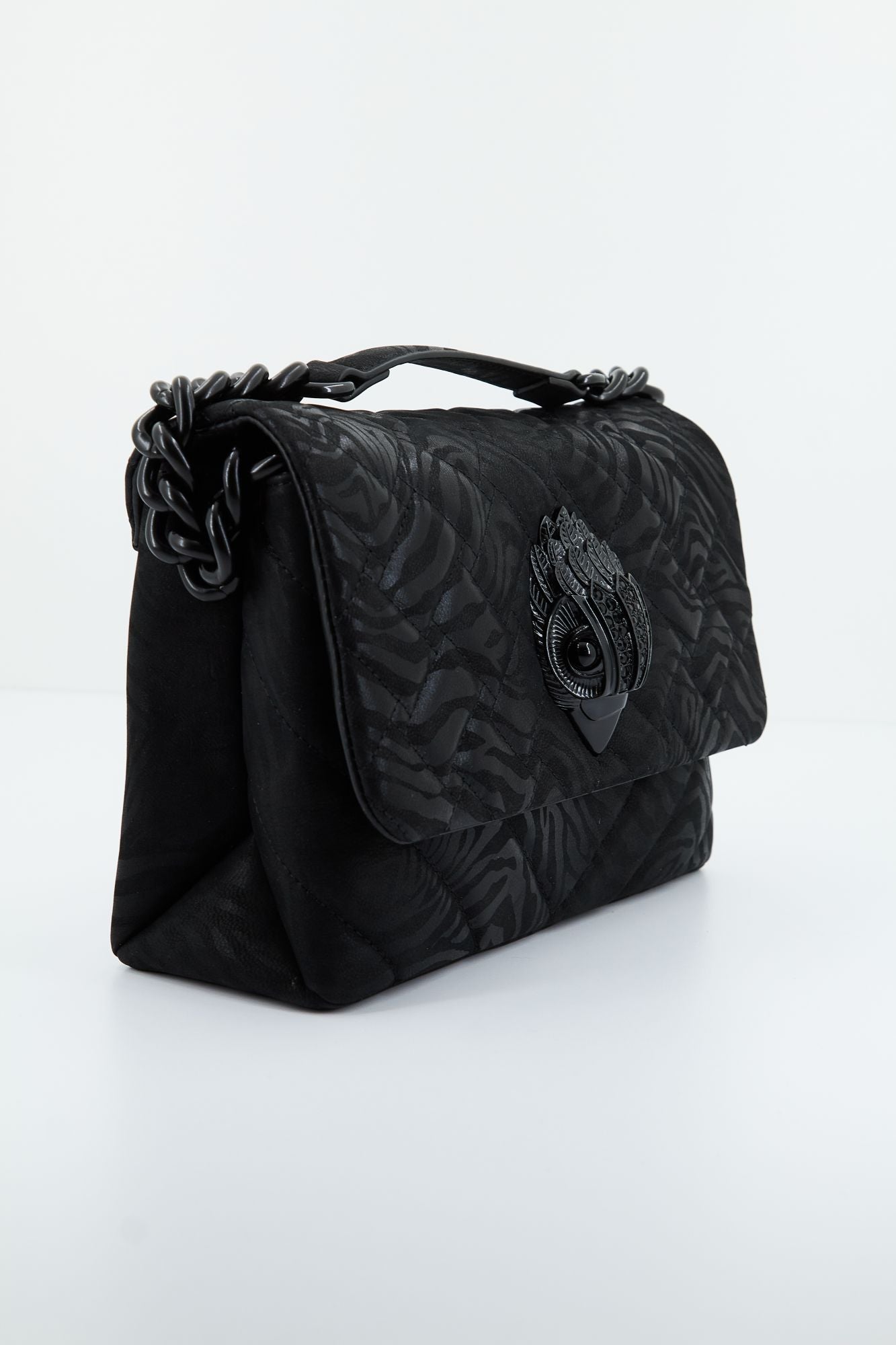 KURT GEIGER LONDON LEATHER KENSINGTON BAG en color NEGRO (2)