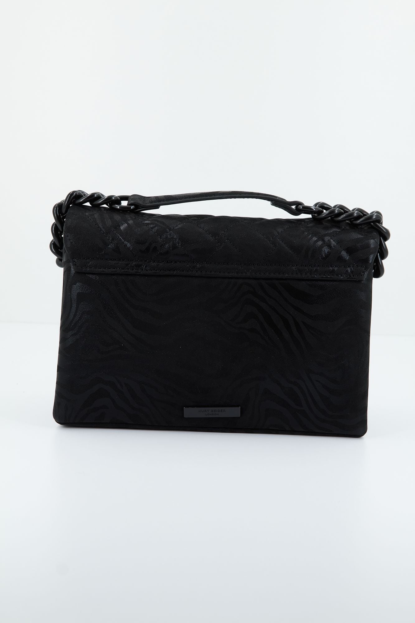 KURT GEIGER LONDON LEATHER KENSINGTON BAG en color NEGRO (3)