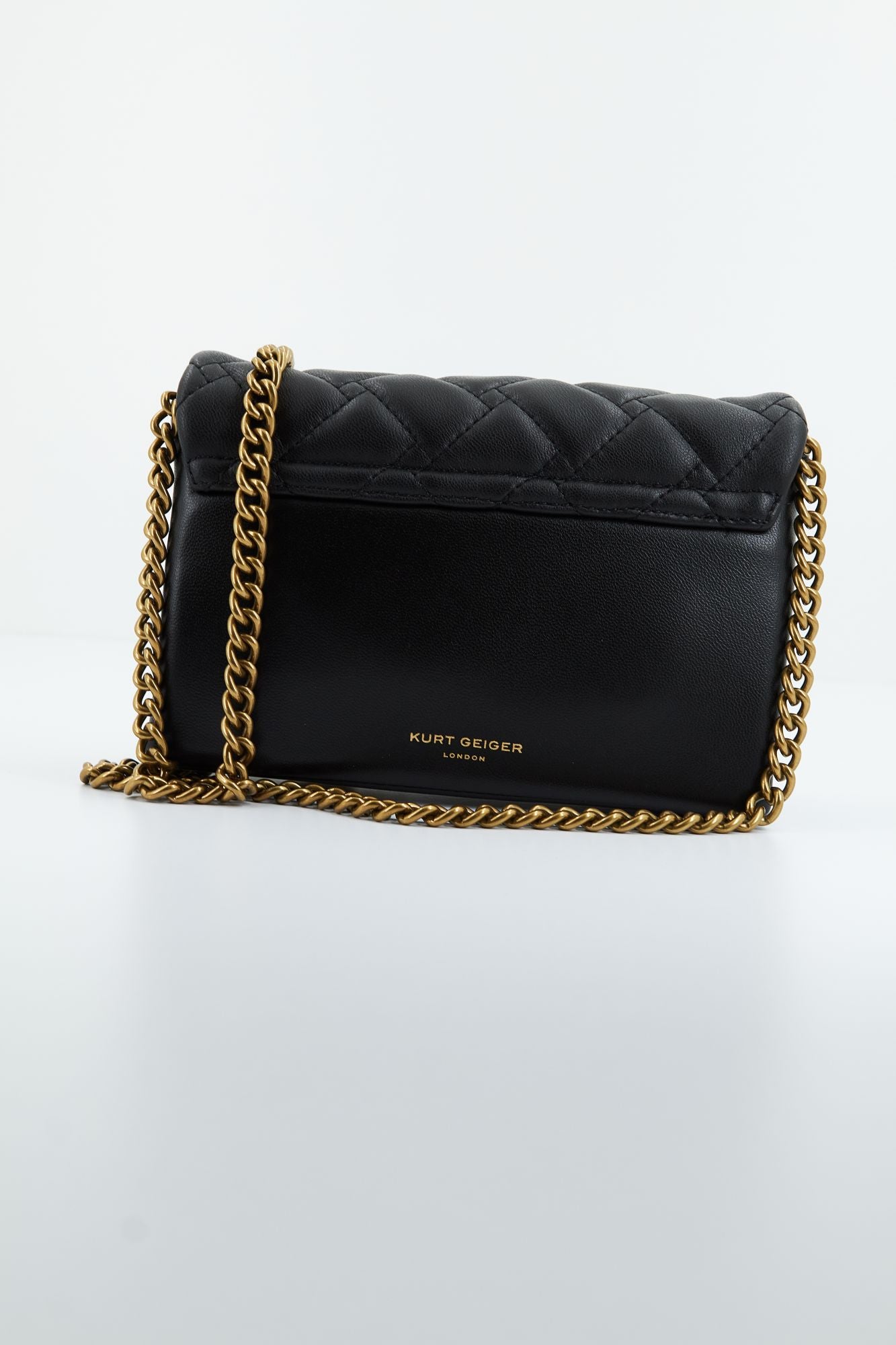 KURT GEIGER LONDON  LEATHER MINI KENSINGTON en color NEGRO (3)