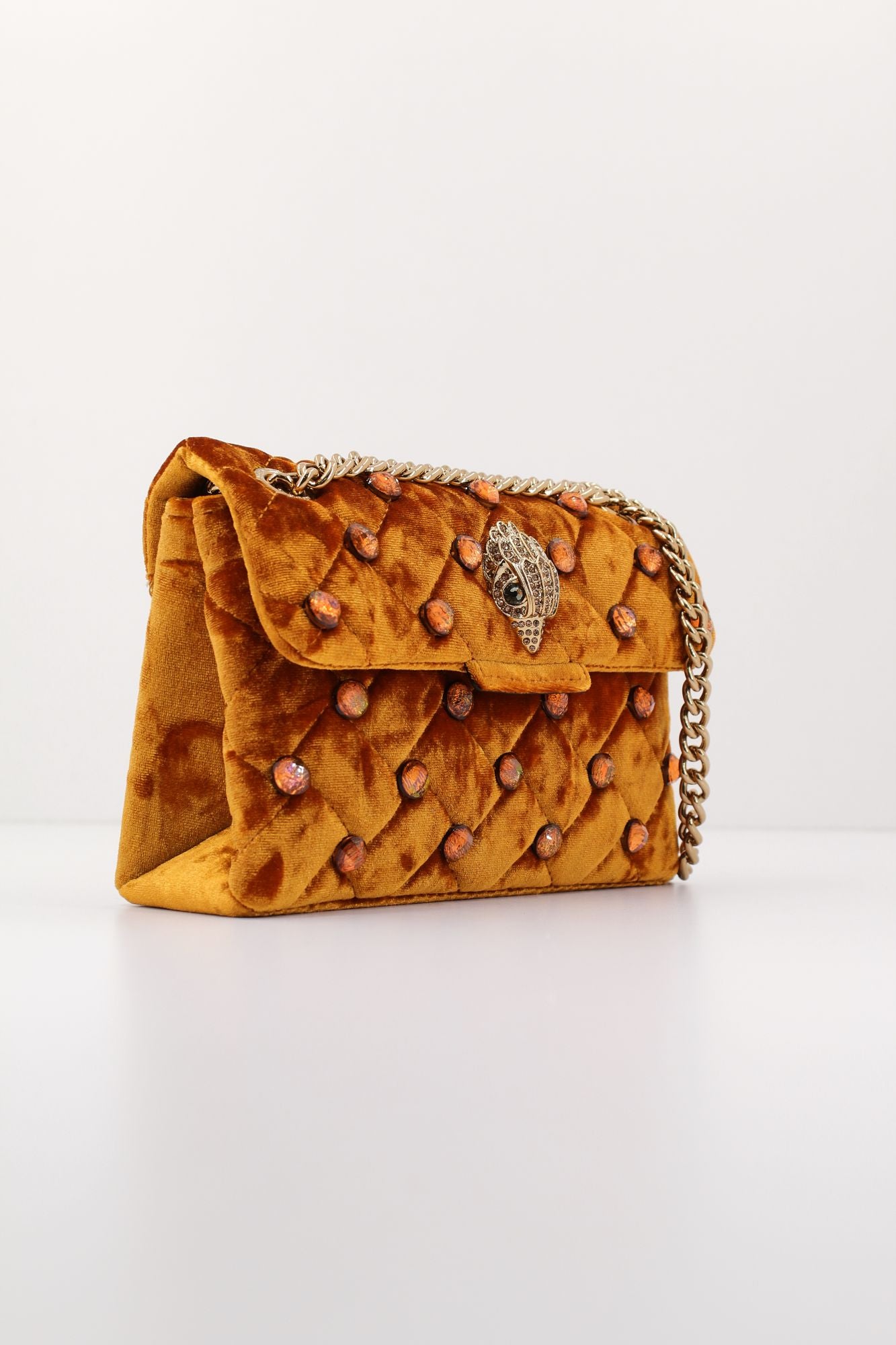 KURT GEIGER LONDON MINI KENSINGTON CRYSTALS en color NARANJA (2)