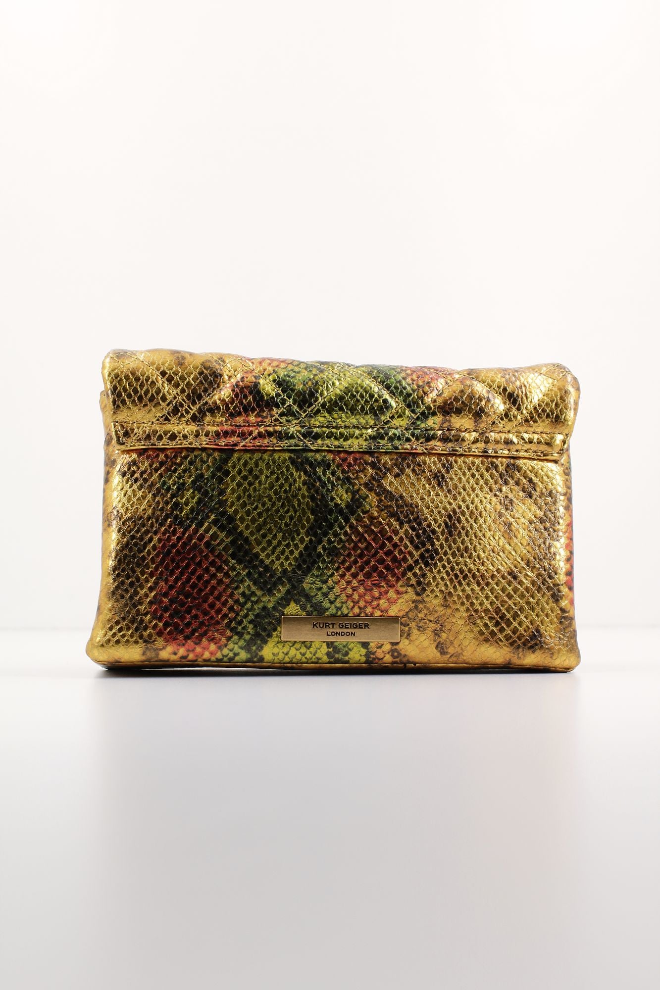 KURT GEIGER LONDON LEATHER MINI KENSINGTON en color BRONCE (3)