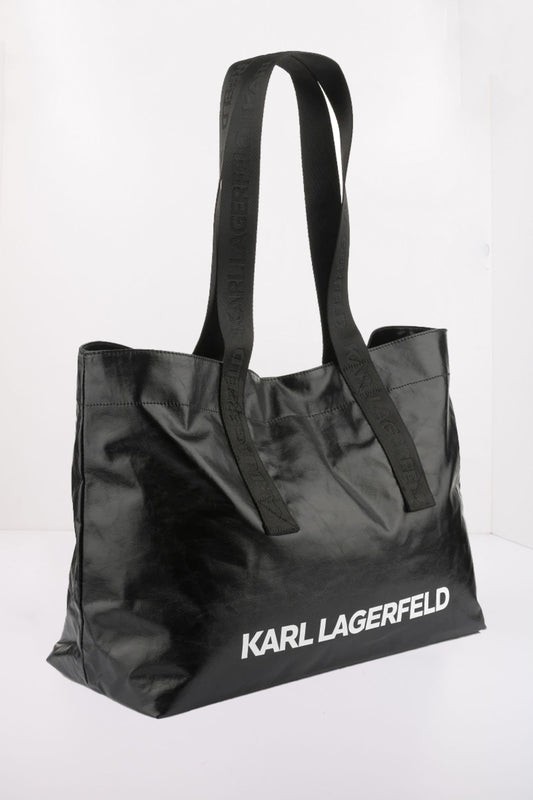 KARL LAGERFELD K/ESSENTIAL COATED SHOPPER en color NEGRO (2)