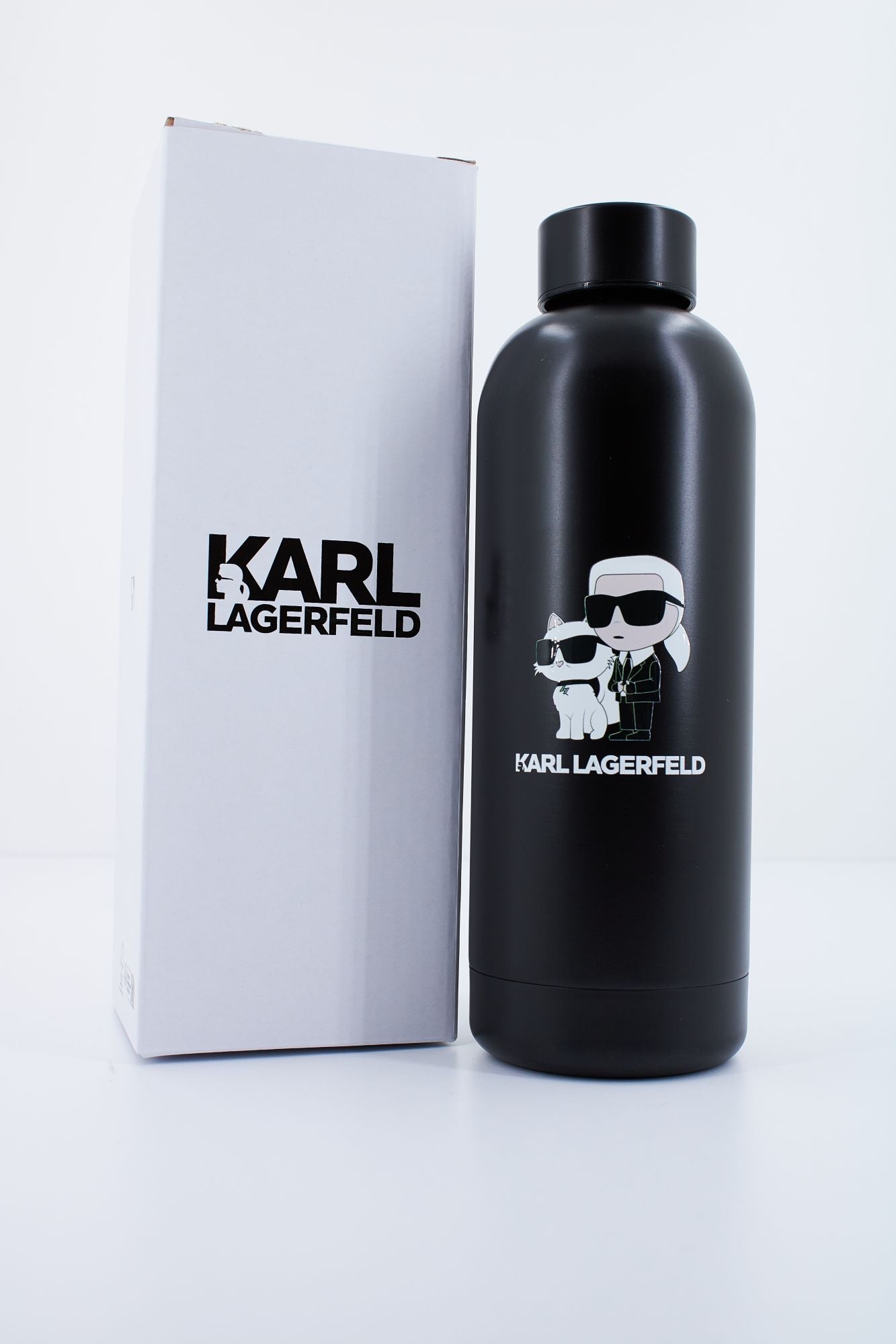 KARL LAGERFELD K/IKONIK 2.0 WATER BOTTLE en color NEGRO (5)
