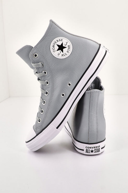 CONVERSE CHUCK TAYLOR ALL STAR TUMBLED LEATHER en color GRIS (2)