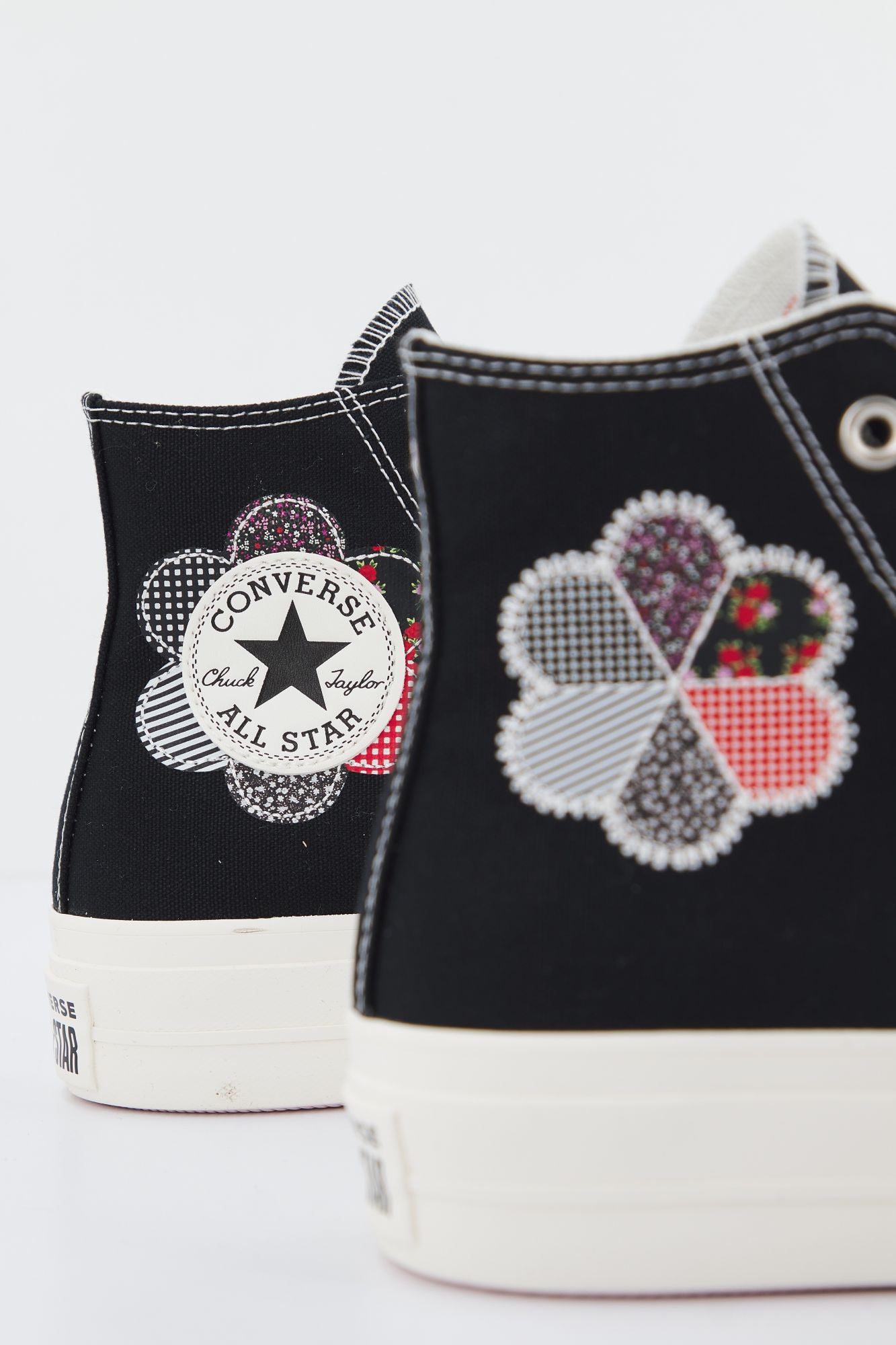 CONVERSE CHUCK TAYLOR ALL STAR LIFT PLATFORM CRAFTED PATCHWORK en color NEGRO (3)