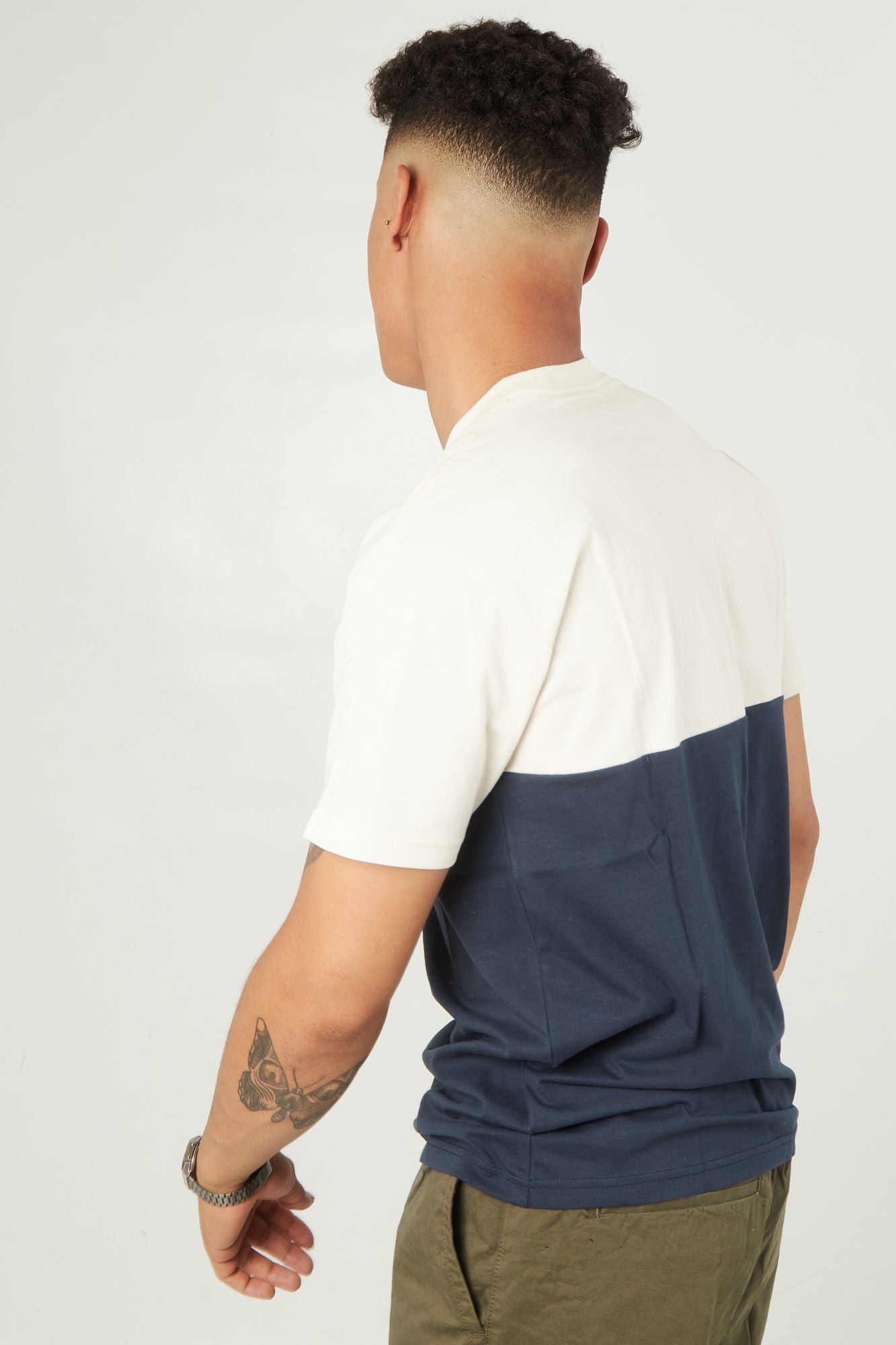 VANS COLORBLOCK TEE en color AZUL (2)