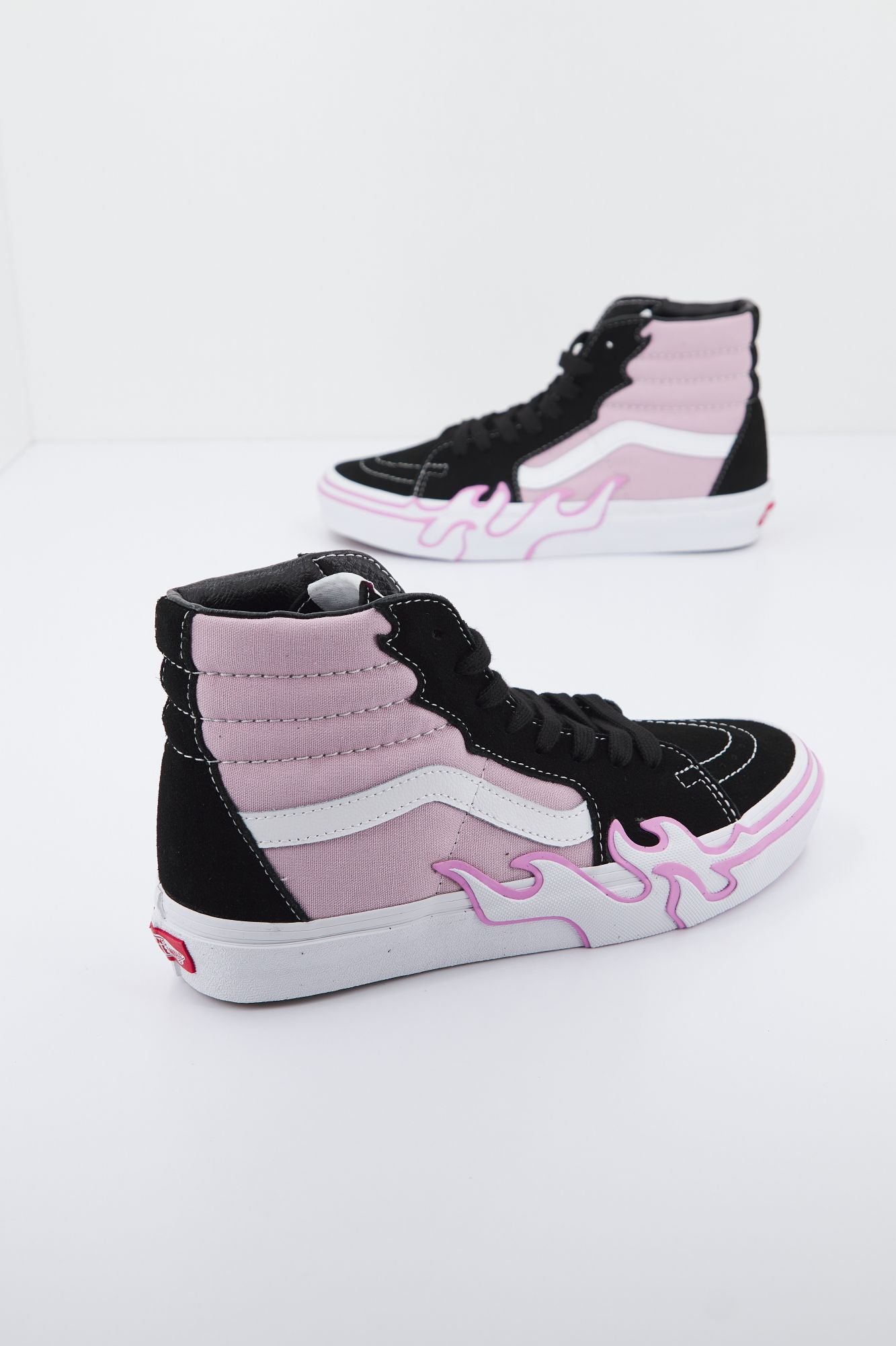 VANS  SK8-HI FLAME en color ROSA (1)