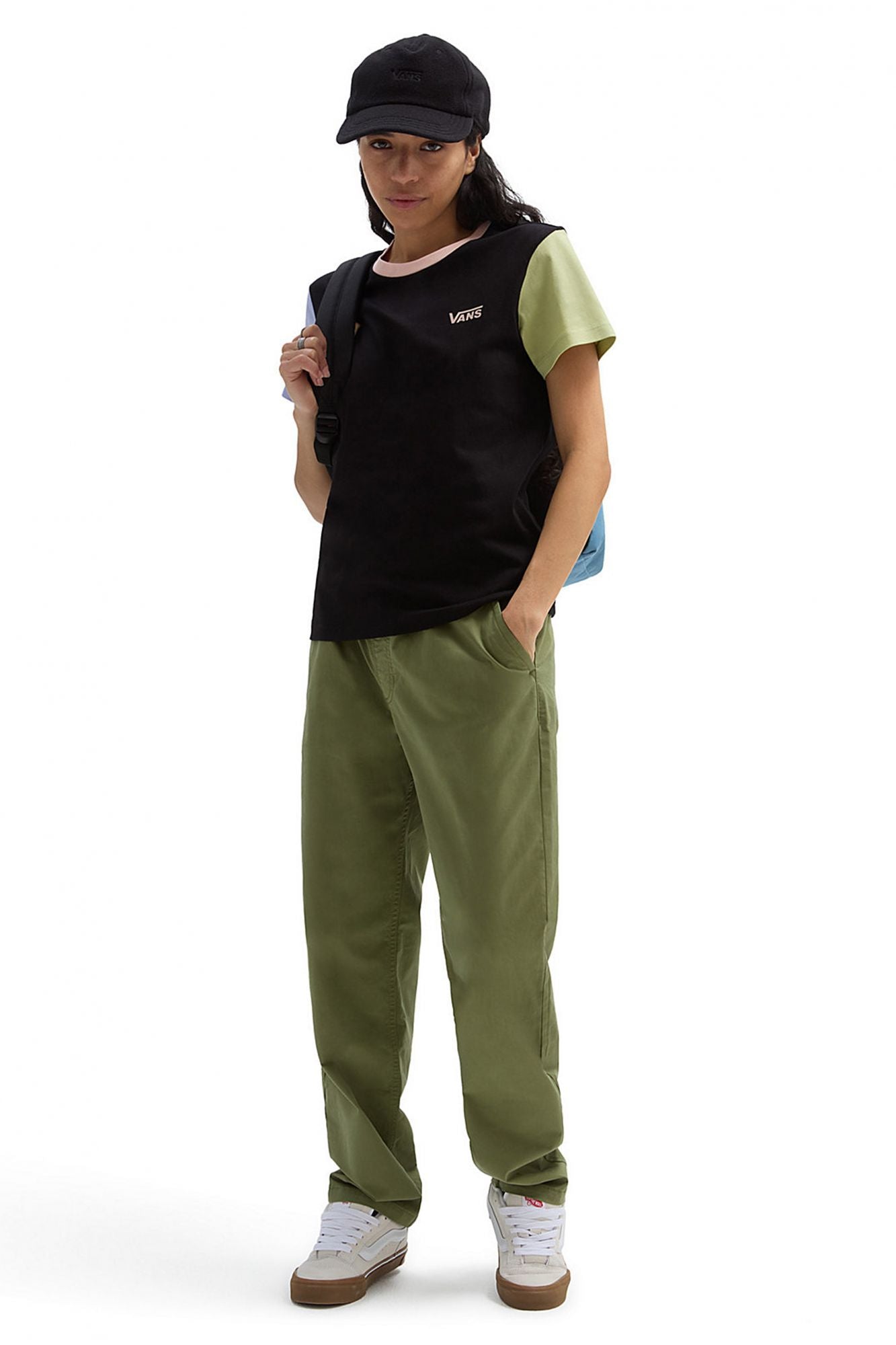 VANS COLORBLOCK CREW en color NEGRO (3)