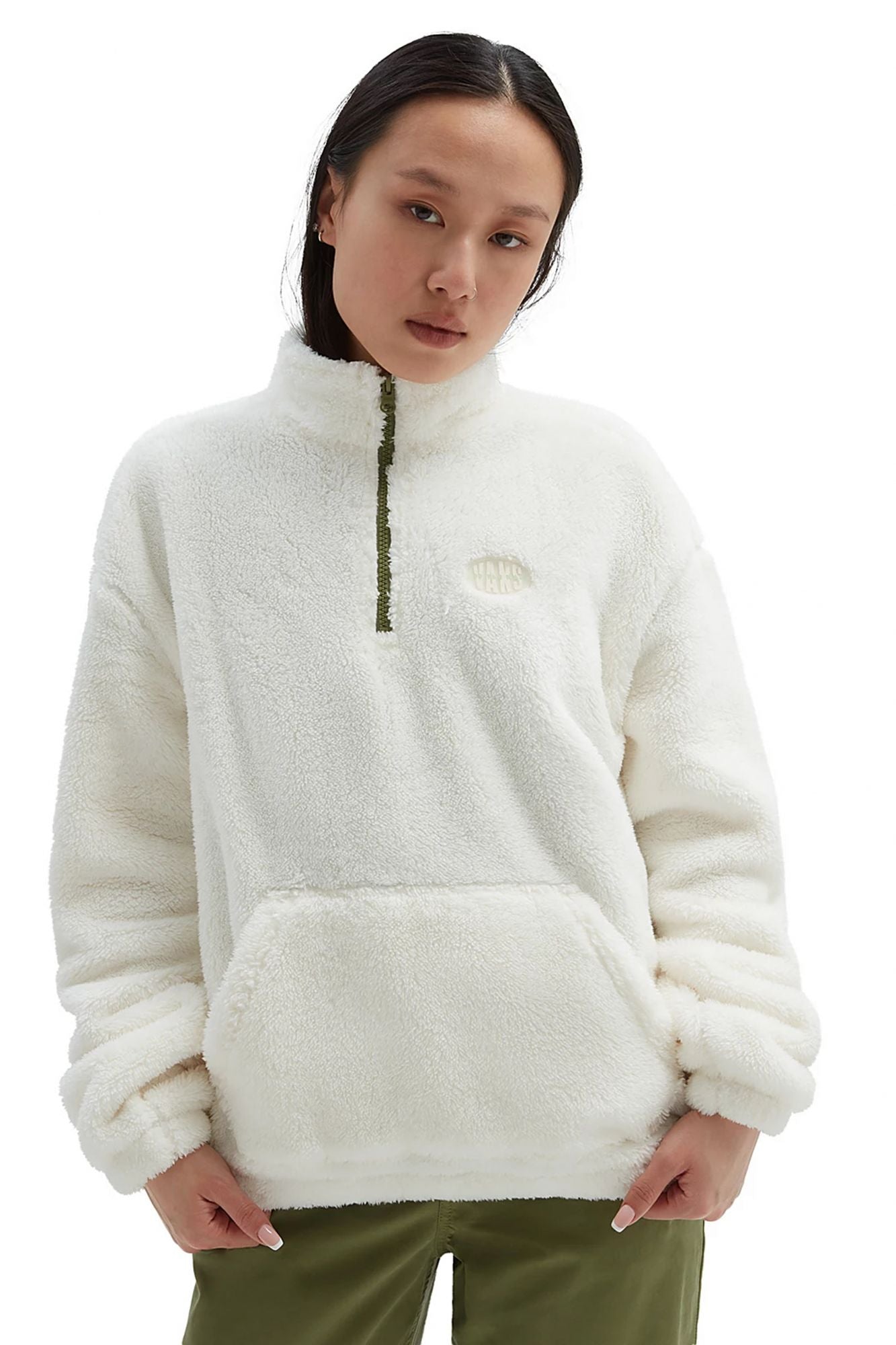 VANS PIONEER MOCK HALF ZIP en color BLANCO (1)