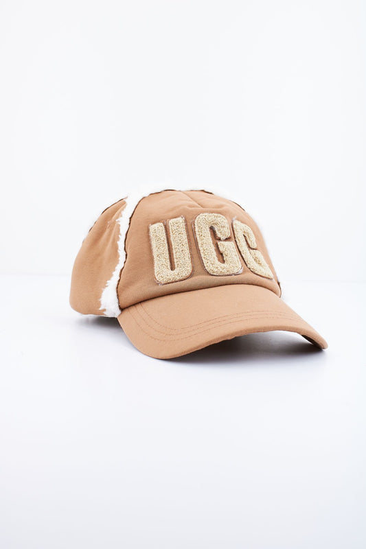UGG  W BONDED FLEECE BASEBALL CAP en color MARRON (1)